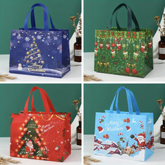 8pcs Christmas Gift Bags Tote Bags With Handles Reusable Reinforced Handle