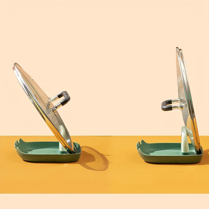 Pot Lid Holder & Spoon Rest Heat Resistant Utensil Rack