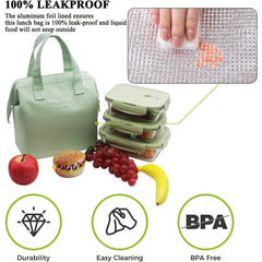 Insulated Lunch Bag Bento Bag Ice Pack Waterproof Bag Hand Wash Lunch Container