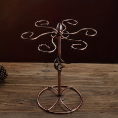 Retro Metal Wine Glass Holder Freestanding Cup Rack Air Drying System