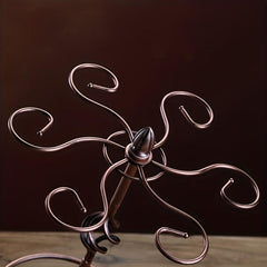 Retro Metal Wine Glass Holder Freestanding Cup Rack Air Drying System