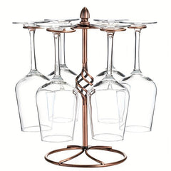 Retro Metal Wine Glass Holder Freestanding Cup Rack Air Drying System