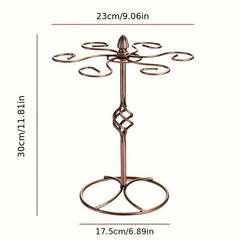 Retro Metal Wine Glass Holder Freestanding Cup Rack Air Drying System