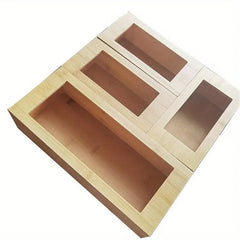 Bamboo Zipper Bag Storage Box - Food Storage Container