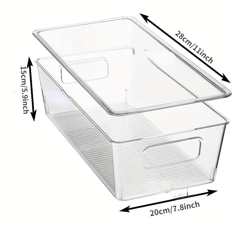 Stackable Storage Bin for Pantry Kitchen Refrigerator Cabinet Bathroom
