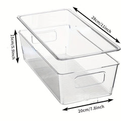 Stackable Storage Bin for Pantry Kitchen Refrigerator Cabinet Bathroom