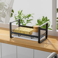 Metal Dish Drying Rack with Sink Caddy & Cloth Dispenser
