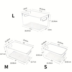 6pcs Portable Storage Bins With Handle Cosmetics Finishing Basket