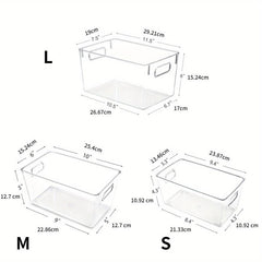 6pcs Portable Storage Bins With Handle Cosmetics Finishing Basket