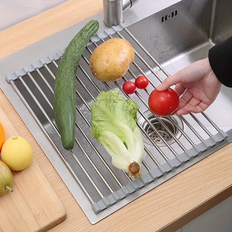 Silicone Drainboard Bowl And Chopstick Rack Sink Storage Dish Rack