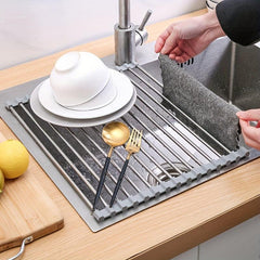 Silicone Drainboard Bowl And Chopstick Rack Sink Storage Dish Rack