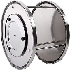 Stainless Steel Rotating Spice Rack Double Layer Lazy Susan Tray