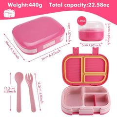 1pc Four Grids Bento Box For Teenagers and Workers