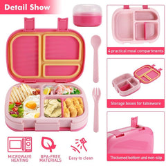 1pc Four Grids Bento Box For Teenagers and Workers