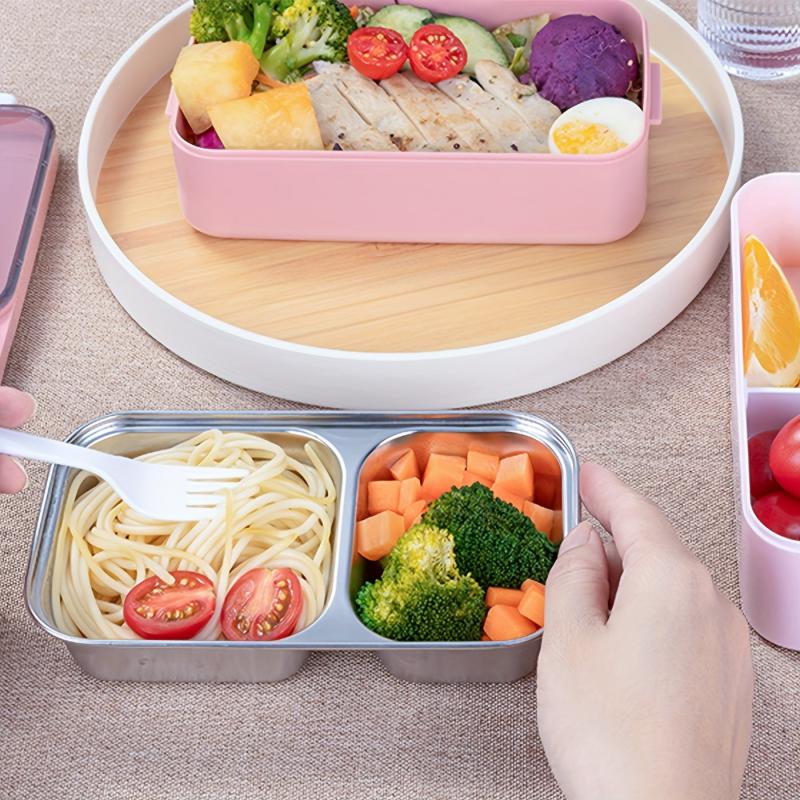 Leakproof Bento Box with Spoon and Fork High Capacity Lunch Box