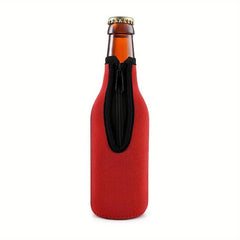 Beer Bottle Insulation Sleeve with Zipper Opening to Keep Beer and Hands Warm