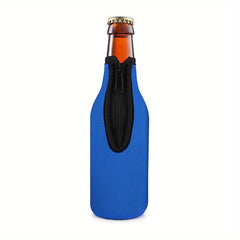 Beer Bottle Insulation Sleeve with Zipper Opening to Keep Beer and Hands Warm
