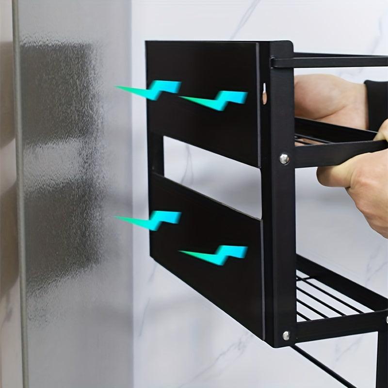 Foldable Magnetic Seasoning Rack with Rolling Machine
