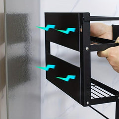 Foldable Magnetic Seasoning Rack with Rolling Machine