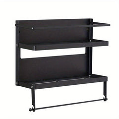 Foldable Magnetic Seasoning Rack with Rolling Machine