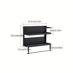 Foldable Magnetic Seasoning Rack with Rolling Machine