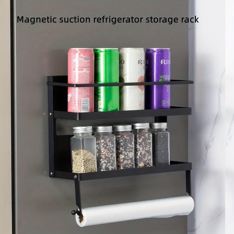 Foldable Magnetic Seasoning Rack with Rolling Machine