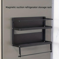 Foldable Magnetic Seasoning Rack with Rolling Machine