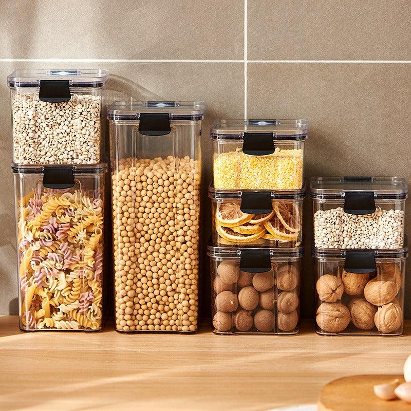 Sealed Plastic Food Storage Box Candy Jars With Lids