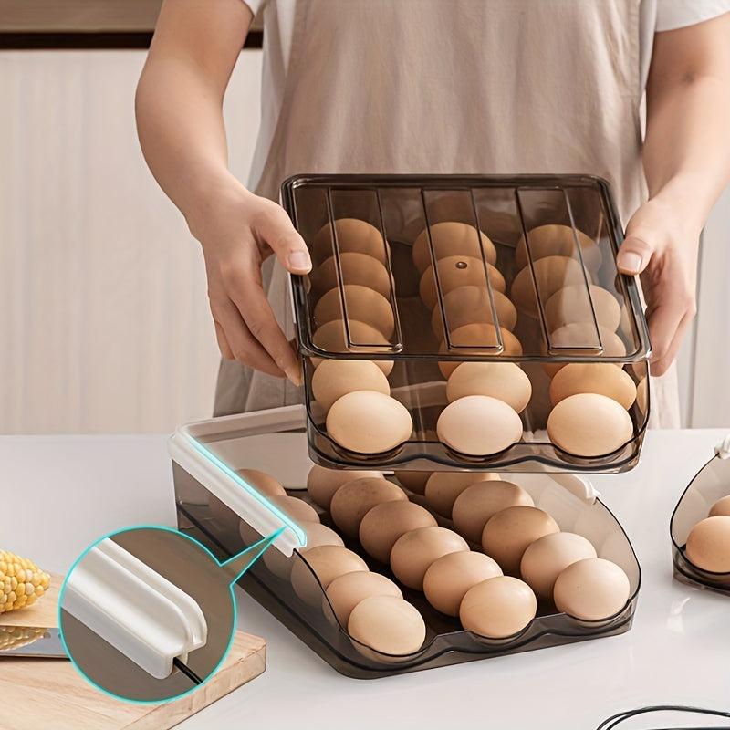 1pc Refrigerator Egg Storage Box Creative Kitchen Food Sorting Rack