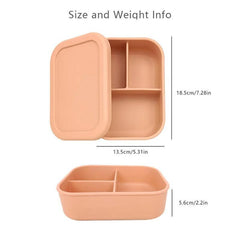 Portable Silicone Fresh-keeping Lunch Box Leak-proof Heat-insulating Bento Box