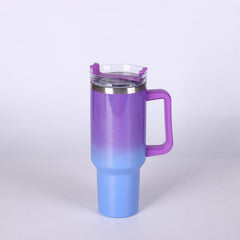 40oz Double Layer Insulated Vacuum Cup with Handle - Stainless Steel