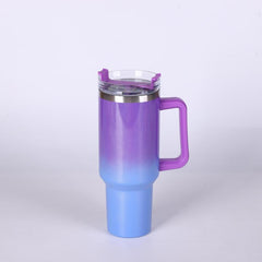 40oz Double Layer Insulated Vacuum Cup with Handle - Stainless Steel