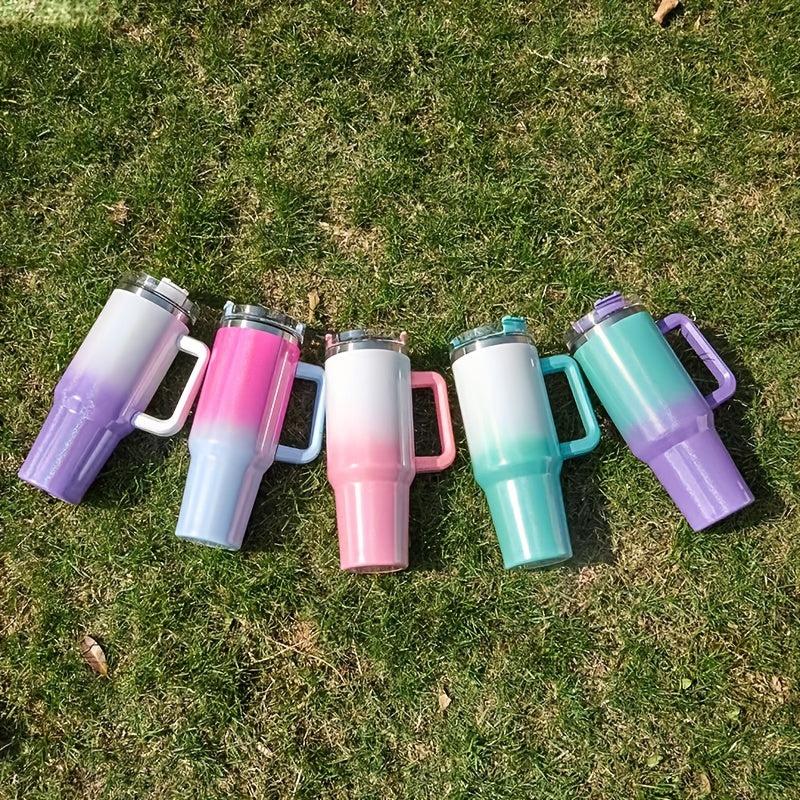 40oz Double Layer Insulated Vacuum Cup with Handle - Stainless Steel