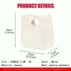 Insulated Refrigerated Bag Lunch Box Canvas Handbag