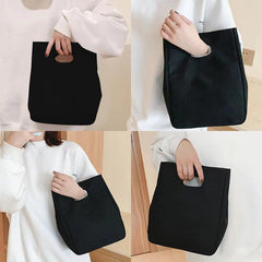 Insulated Refrigerated Bag Lunch Box Canvas Handbag