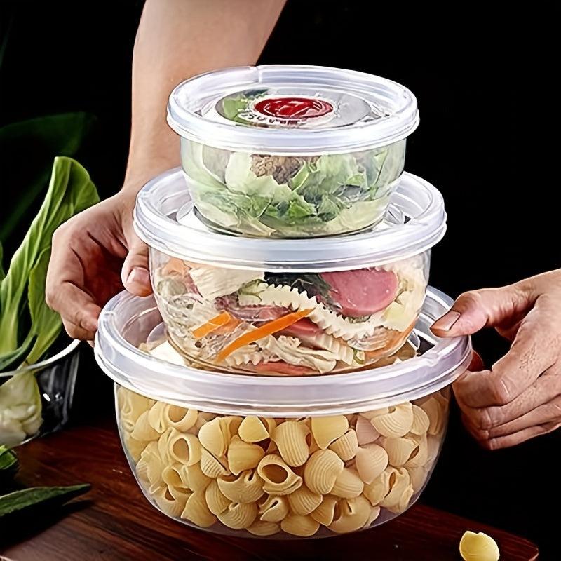 Plastic Crisper Boxes Set: Fresh Keeping Box for Fridge, Fruit Vegetable Crisper