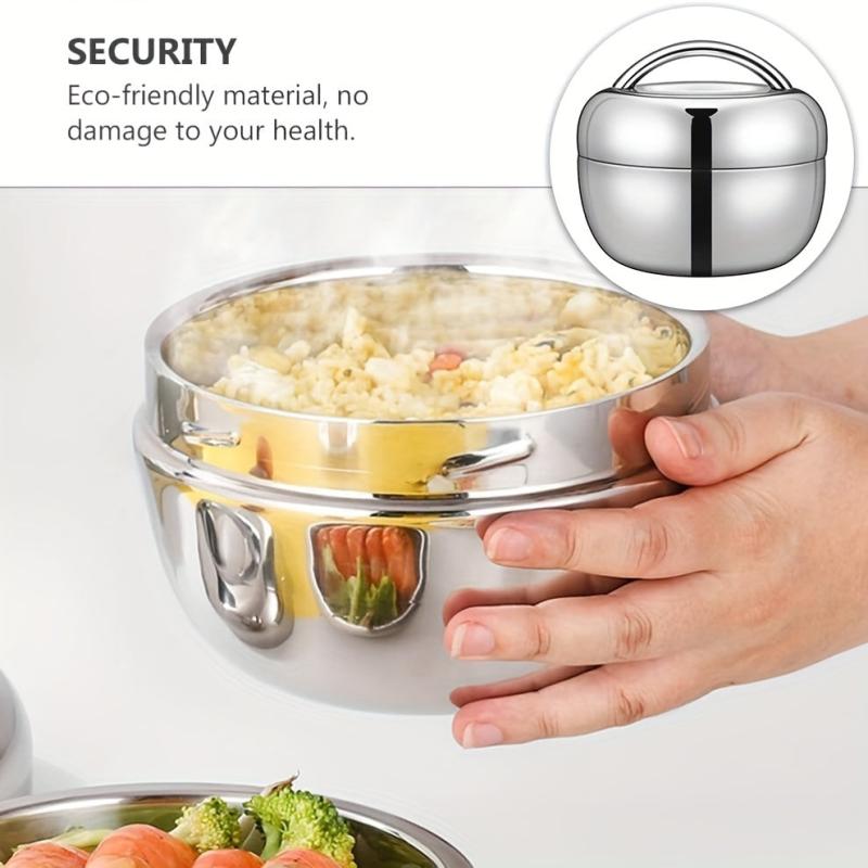 Hot Food Flask Stainless Steel Lunch Box Vacuum Insulated Double Layer