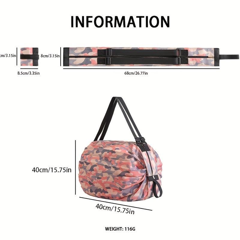 1pc Camouflage Reusable Grocery Bags Portable Folding Supermarket Shopping Bag