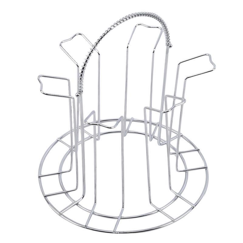 Metal Glass Cup Storage Rack Mug Rack Draining Holder Stand