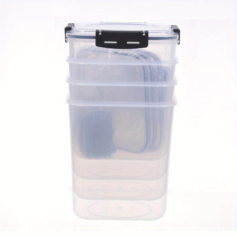 4pcs Large Capacity Airtight Food Storage Containers for Pantry Organization