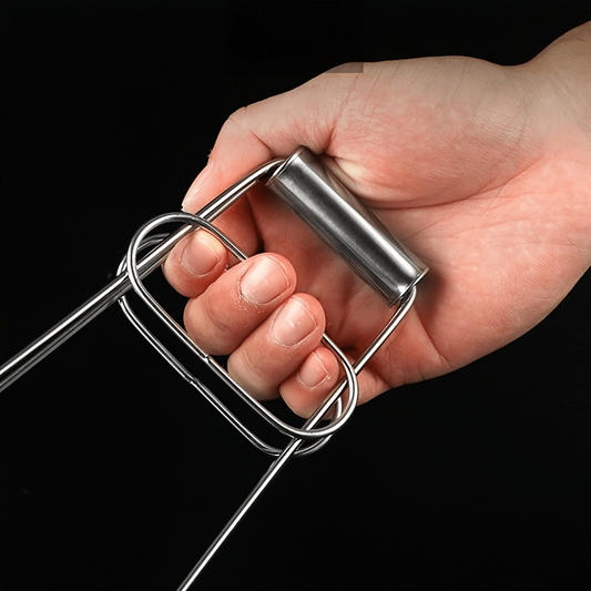 Stainless Steel Dish Gripper, Foldable Anti-Scald Bowl Clip