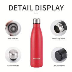 500ml Stainless Steel Vacuum Cup Cola Shaped Insulated Water Bottle