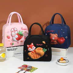 Cartoon Animal Insulated Lunch Bag - Reusable Aluminum Foil Lunch Box