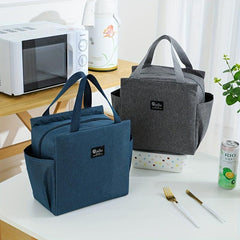 1pc Bento Bag Picnic Bag Lunch Bag Cooler Bag Oxford Cloth Portable