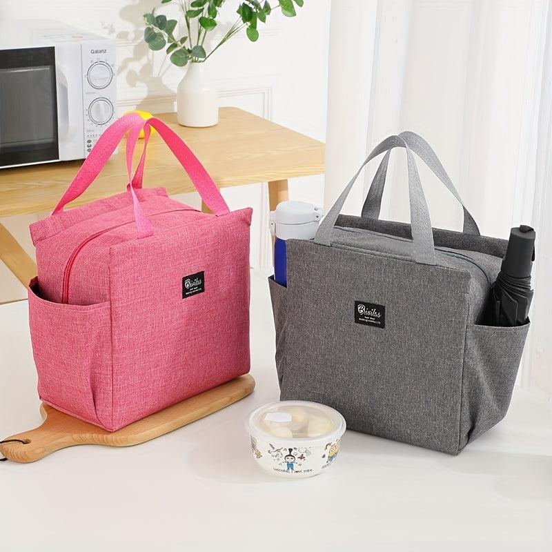 1pc Bento Bag Picnic Bag Lunch Bag Cooler Bag Oxford Cloth Portable