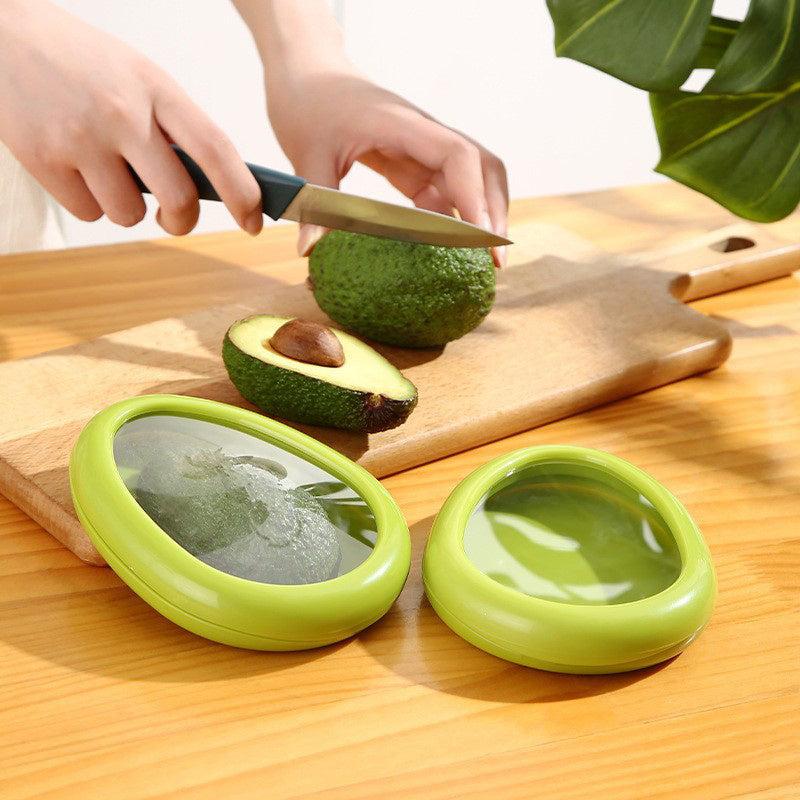 4pcs Avocado Preservation Box Lid Food Crisper Fruit Keeper Storage