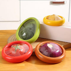 4pcs Avocado Preservation Box Lid Food Crisper Fruit Keeper Storage