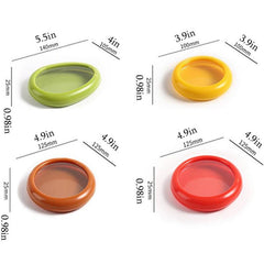 4pcs Avocado Preservation Box Lid Food Crisper Fruit Keeper Storage