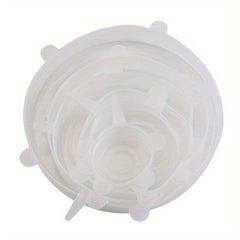 6pcs Reusable Silicone Stretch Lids Set - Fresh keeping Covers