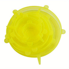 6pcs Reusable Silicone Stretch Lids Set - Fresh keeping Covers